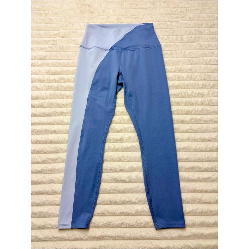 RBX Court Blue Pulse Women’s S Two-Tone Blue Asymmetrical Colorblock Leggings S